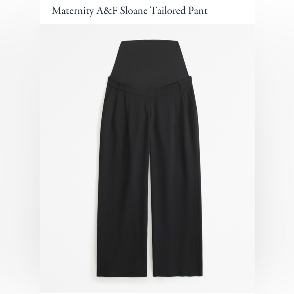 Abercrombie & Fitch Black Wide Leg Pants